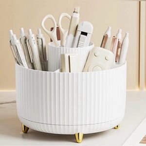 NEW! Makeup Brush Holder 360 Rotating Organizer
